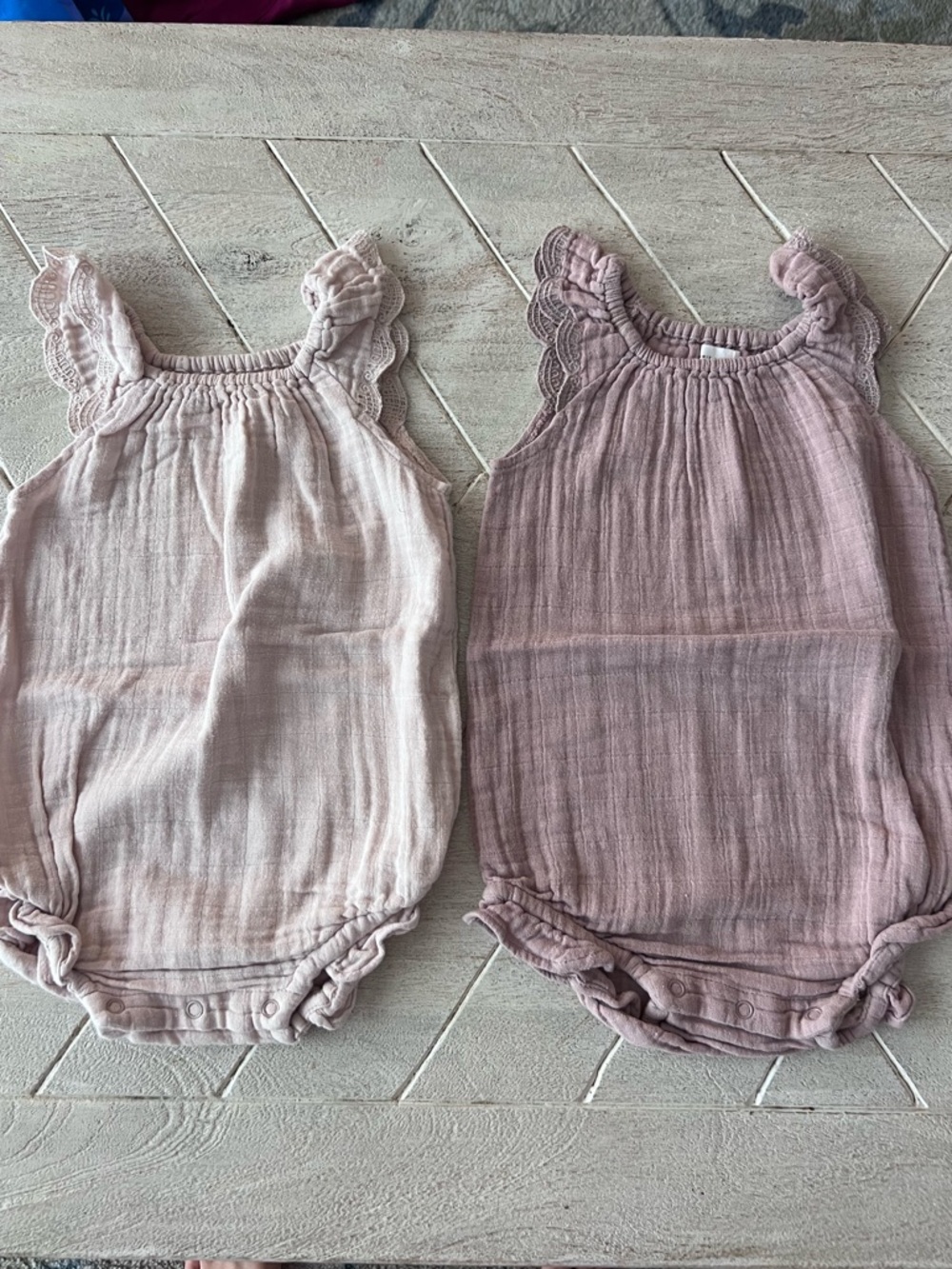 Jamie Kay lace muslin playsuit bundle size 3- sweetpea and candy floss